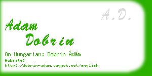 adam dobrin business card
